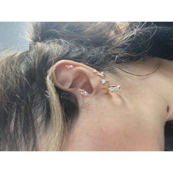 İthal Kristal Taşlı Piercing
